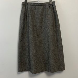 Stanley Blacker High Waisted Wool Blend Skirt